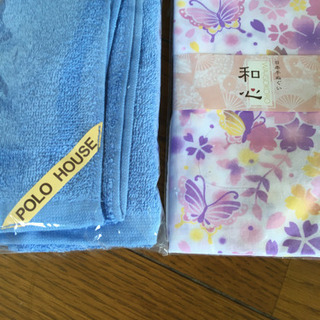 日本手ぬぐい＆POＬO  HOUSEフェイスタオルの画像