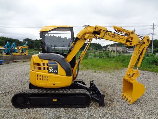 コマツ　PC30UU-5 AC　３トンクラス　アームクレーン0.9ｔ吊り　ブレーカー配管　往復配管　ミニ油圧ショベル ユンボ バックホー　F54
