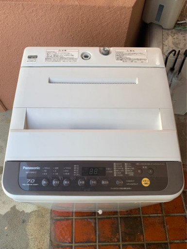 【値下げしました】全自動洗濯機 Panasonic パナソニック NA-F70PB12 掃除済み 動作確認済み 洗濯機 2019年製