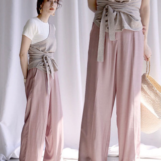 完売商品 select MOCA テンセルタックワイドパンツ