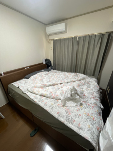 ニトリ2019年購入　ベッド&マットリス　クィーンサイズ