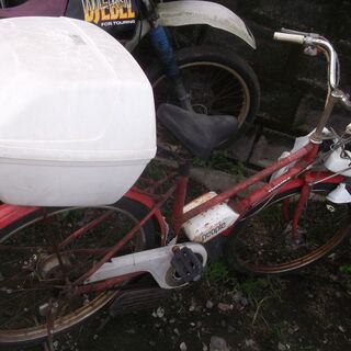 ホンダ　２スト　24cc 1984年　people ピープル　自転車バイク　レストアベースの画像