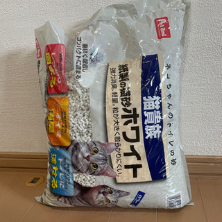 猫砂　紙製　ホワイトの画像