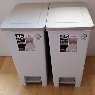 エバン　ペダル式　45リットル　ゴミ箱×2つ