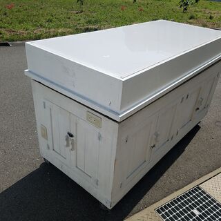 白ワゴン　イベント等に利用可能　折りたたみの画像