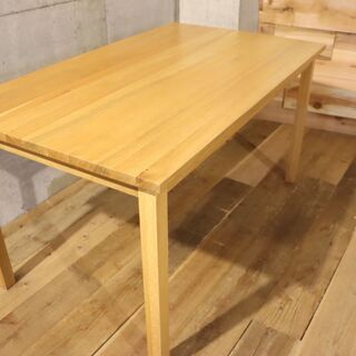 無印良品(MUJI)の人気のオーク材無垢材ダイニングテーブル！！140cmの