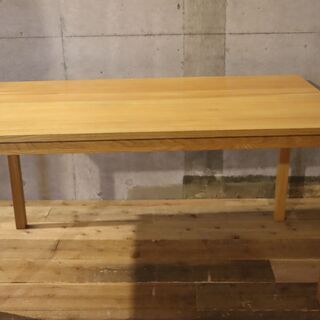 無印良品(MUJI)の人気のオーク材無垢材ダイニングテーブル！！140cmの