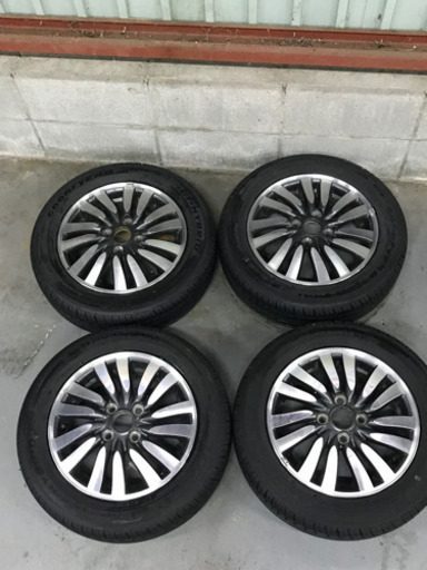 タイヤもホイールほぼ新品♪ソリオ純正14インチアルミ14x4.5J、オフセット45、PCD100、4穴、タイヤ165/65R14★