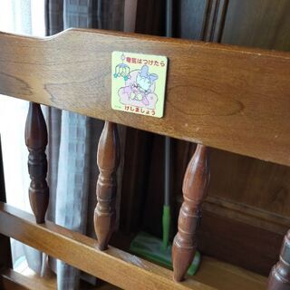 【お取引中】木製二段ベッドお譲りしますの画像