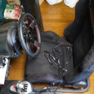 T300RS TH8A 実車ステアリング　シート　サイドブレーキセット