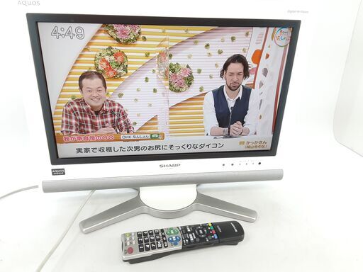 K. 液晶テレビ 20V型 LC-20D10 シャープ SHARP AQUOS ホワイト 20インチ 高精細ハイビジョンパネル 日本製  07年製 /AJ-0078-TV
