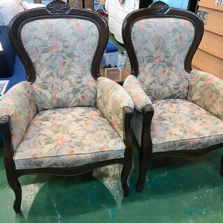 【愛品館八千代店】アンティーク　応接ソファ　4点セット【愛八SF】