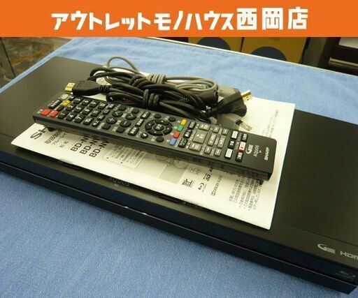 シャープ ブルーレイディスクレコーダー 1TB 2016年製 BD-NW1100 プレーヤー 再生機器 西岡店