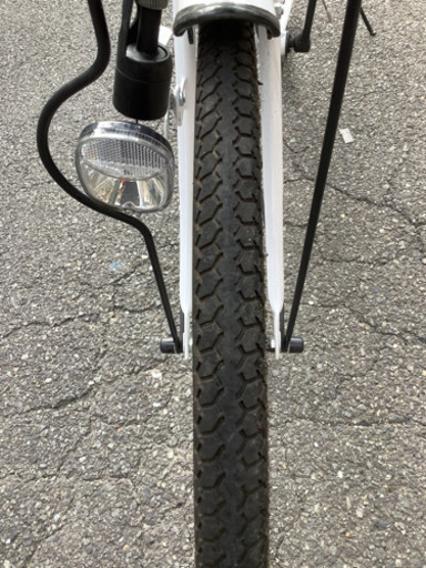 引渡し決定!　shimano ギア付き自転車　白