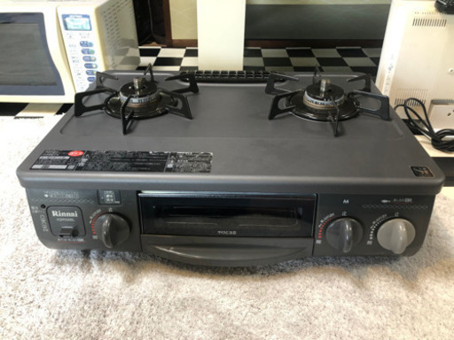 【リサイクルサービス八光　安心の1か月保証　配達・設置OK】Rinnai リンナイ ガステーブル ガスコンロ RTS-338WNTS-L LPガス