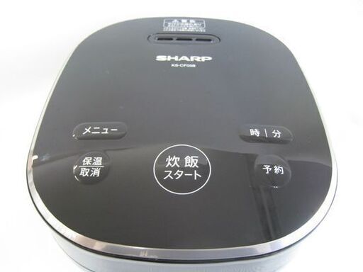 SHARP マイコン炊飯ジャー 3合炊き KS-CF05B-B 2020年製 黒 炊飯器 高年式 シャープ ブラック 黒厚釜 球面炊き
