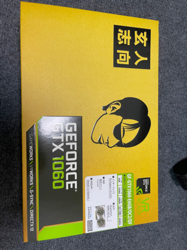 玄人志向 GF-GTX1060-E6GB/OC2/DF 6GB グラフィックボード