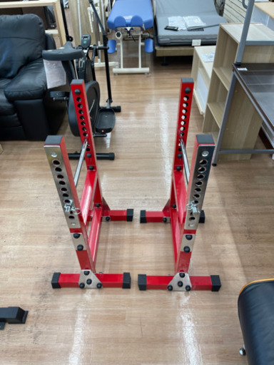 【売切れ】ベンチプレスラック バーベルスタンド 懸垂 フラットベンチ トレーニング(重量140kg※シャフト含む※）?自社配送時?代引