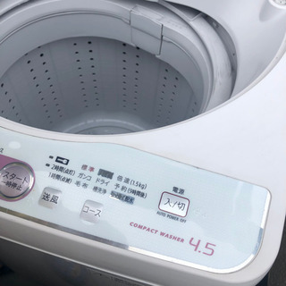 シャープ2012年製洗濯機4.5kgの画像