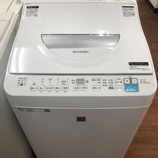 【リサイクルショップどりーむ天保山店】3251　洗濯乾燥機　SHARP　シャープ　ES-T5E7-KW　洗濯容量5.5Kg　乾燥容量3.5Kg　2020年製　中古品【3ヵ月保証付き】