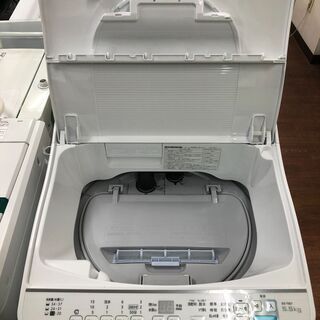 【リサイクルショップどりーむ天保山店】3251　洗濯乾燥機　SHARP　シャープ　ES-T5E7-KW　洗濯容量5.5Kg　乾燥容量3.5Kg　2020年製　中古品【3ヵ月保証付き】の画像