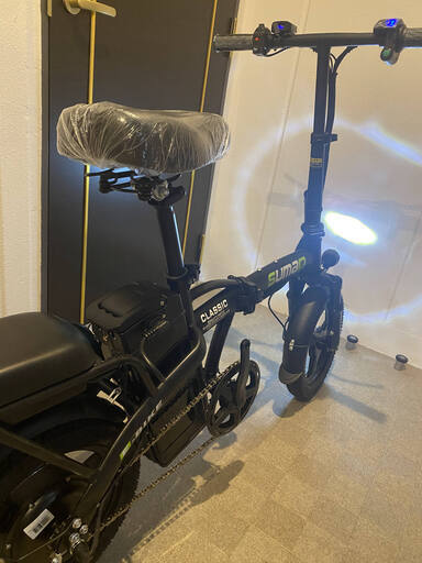 二人乗り フル電動自転車 速度35kmh フル電動走行60km 48V 400W かご付き