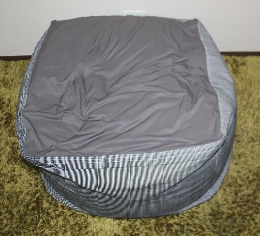 無印良品 綿デニム（ヒッコリー） ビーズクッション ビーズソファ 美品