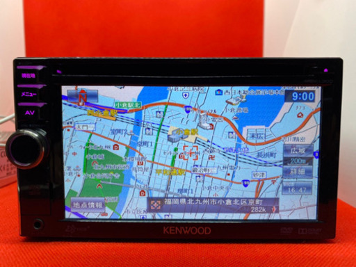 KENWOOD 彩速　MDV-L300 最新地図更新　新品パーツ多数　動作確認済
