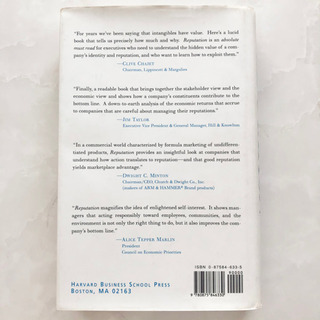 【ネット決済・配送】Reputation Realizing Value from the Corporate Image 洋書 本 book Charles J. Fombrun Harvard Business School Pressの画像