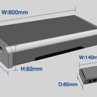 ALPINE 専用小型アンプ付属 パワードサブウーファー SWE-2200