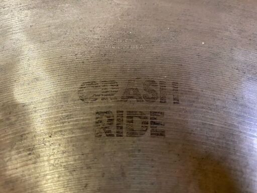 アーリーアメリカンK　ジルジャン　CRASH RIDE１８　裏K　　　　　　　EARLY AMERICAN "K" ZILDJIAN HAND HAMMERING　1980年代　　　　　ハンドハンマー