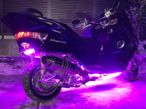 オールブラックフルカスタム‼︎ 【YAMAHA マジェスティ】走行9100km‼︎