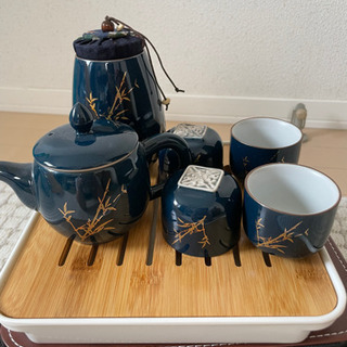 旅行用　高級な茶道具、セットの茶道具、贈り物の画像
