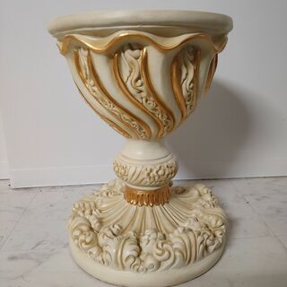 ★中古品　アンティーク調 ロココ調 スツール 花台 ◎お好きな方へ♪