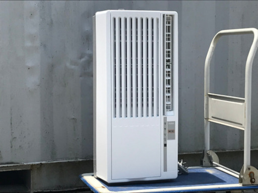 美品！ハイアール 窓用エアコン◇木造4〜4.5畳◇2019年製◇リモコン付◇冷房専用ウインドエアコン◇JA-16T◇JA-0259