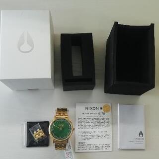 030◇未使用◇NIXON  腕時計 ALL GOLD/GREEN SUNRAY A1057-2691の画像