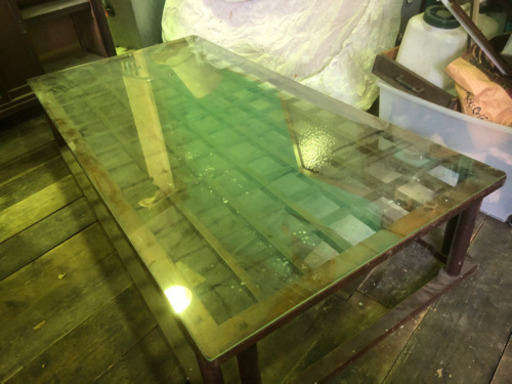 やぐらごたつ　ローテーブル　ガラス天板あり　須磨海浜