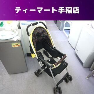 ミッキー 両対面ベビーカー A型 西松屋 イエロー×ブラック 1...