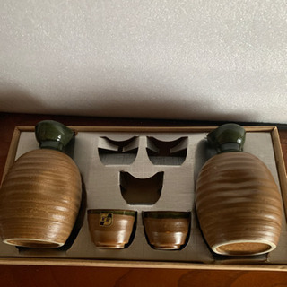 陶器の徳利＋お猪口（2個づつ）未使用品