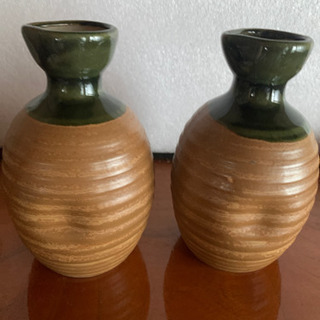 陶器の徳利＋お猪口（2個づつ）未使用品の画像