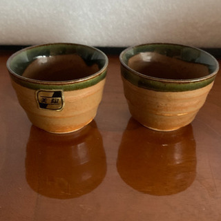 陶器の徳利＋お猪口（2個づつ）未使用品の画像