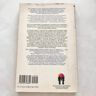 【ネット決済・配送】Quantum Healing Exploring the Frontiers of Mind/Body Medicine Deepak Chopra M.D. 洋書 本 book の画像