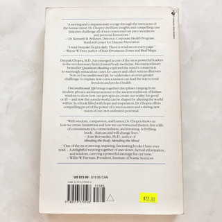 【ネット決済・配送】Unconditional Life Discovering the Power to Fulfill Your Dreams Deepak Chopra M.D. 洋書 本 bookの画像