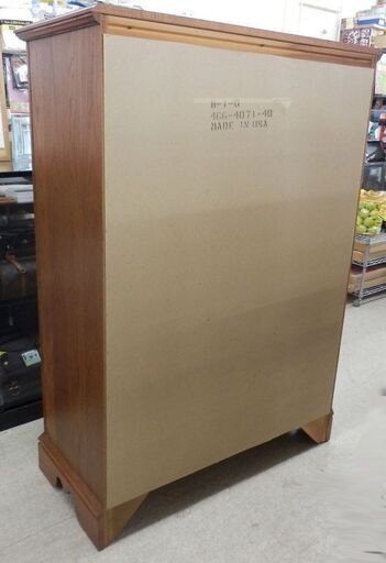 アメリカンヴィンテージ家具 Broyhill/ブロイヒル 6段チェスト 102×46×141 ミッドセンチュリー 引出し 扉 タンス 