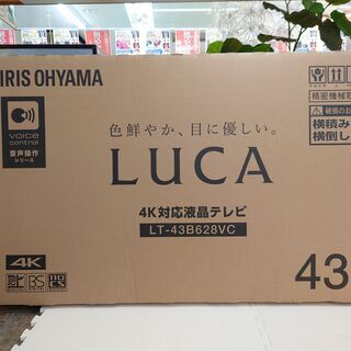 【愛品館千葉店】　未使用品　IRIS OHYAMA　アイリスオーヤマ　LT-43B628VC　LUCA　4K対応液晶テレビ　2020年製　【愛千141】