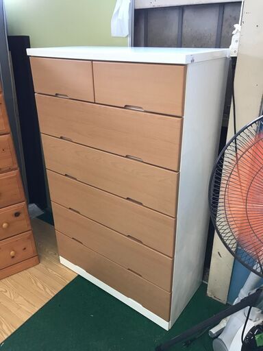 【愛品館八千代店】 ニトリ　6段ハイチェスト　LBR【愛八GS】