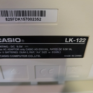 CASIO キーボード LK-122 J3cti0073804の画像