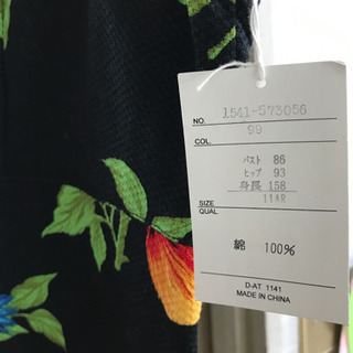 綿100%ワンピ☆未使用の画像