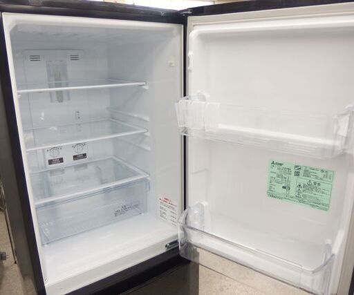 2ドア冷蔵庫 146L 2019年製 100Lクラス MR-P15D-B MITSUBISHI ☆ PayPay(ペイペイ)決済可能 ☆ 札幌市 北区 屯田