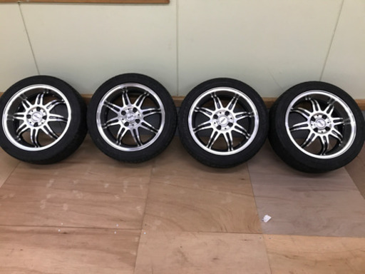 夏タイヤホイール4本セット　165-55r15
